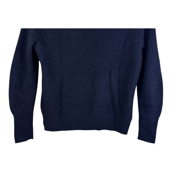 Magaschoni Solid Crew Neck Cashmere Pullover Sweater Women’s Medium Black - Picture 5 of 11